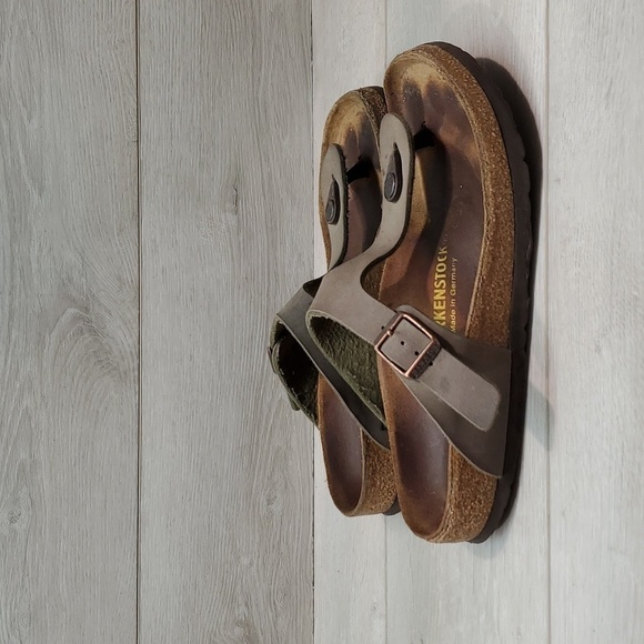 Birkenstock Women Thong Gizeh Sandals Flats shoes sz 37/6 - Picture 2 of 11